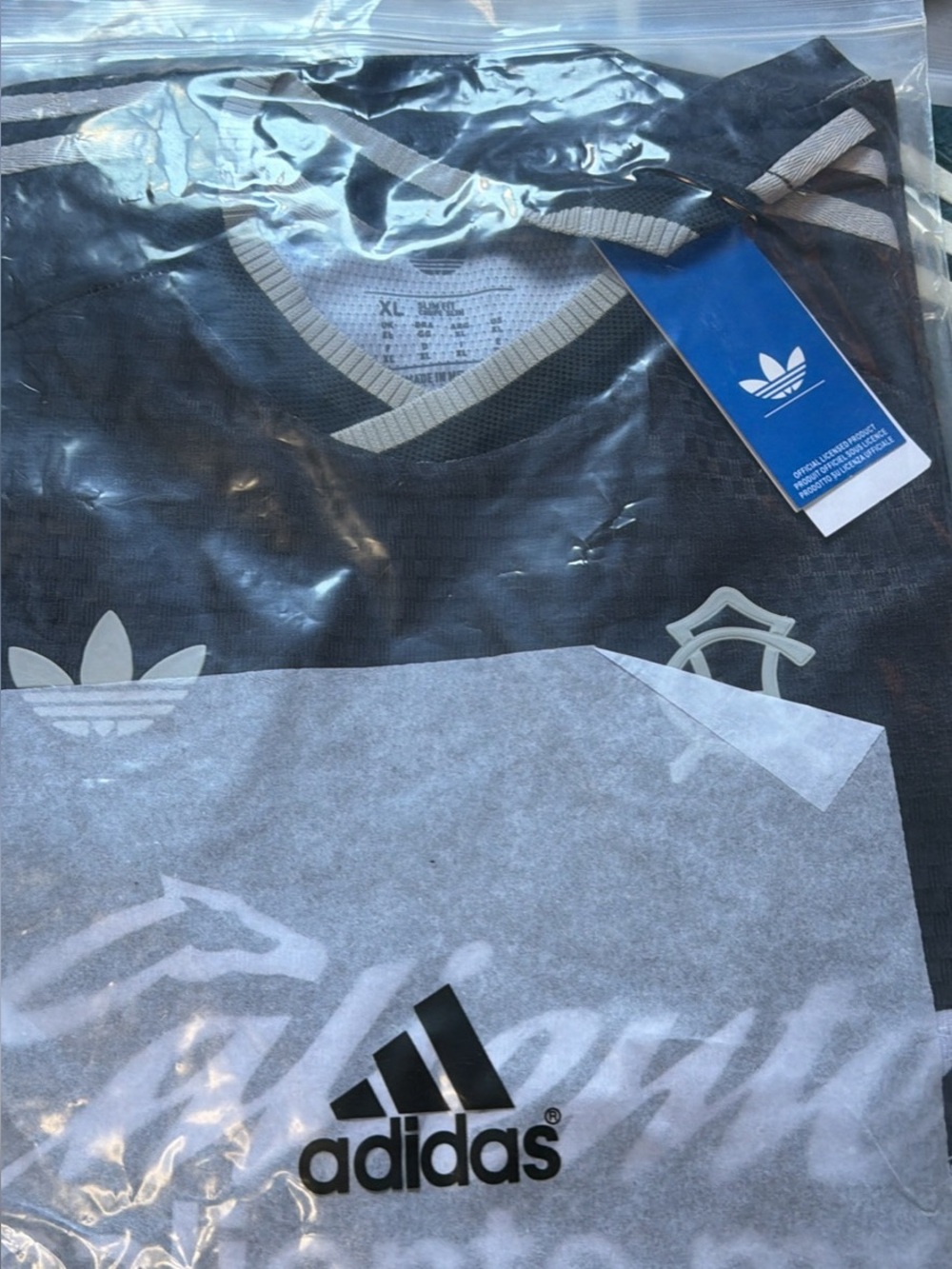 adidas Men’s Black Shirt with White Bimbo Logo